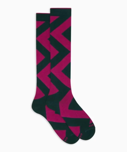 Calze lunghe donna cotone fantasia maxi rombo Gallo