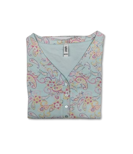 Camicia da notte lungo donna cotone jersey Q.bo'