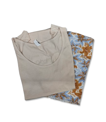 Canotta con pantaloncini corti donna cotone jersey Q.bo'