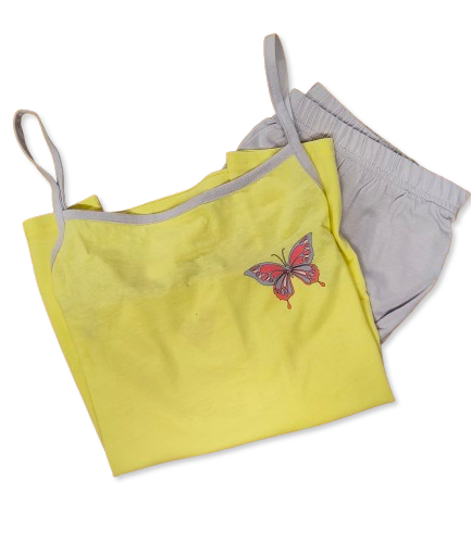 Pigiama donna top e short in jersey cotone Lovable