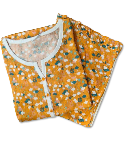 Pigiama donna corto in jersey e tela cotone fantasia fiori Lovable